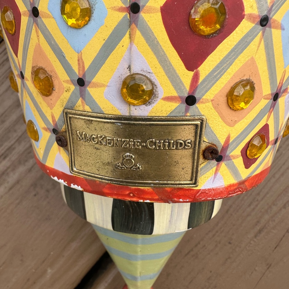 MacKenzie-Childs Multicolor Birdhouse 21” x 11” - Picture 3 of 4